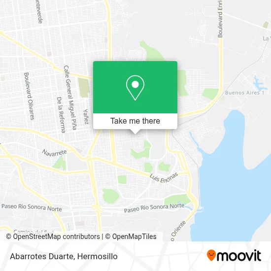 Abarrotes Duarte map