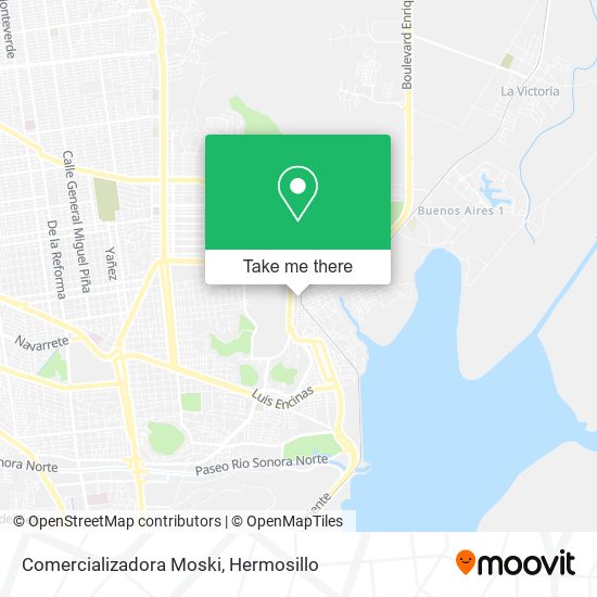 Mapa de Comercializadora Moski