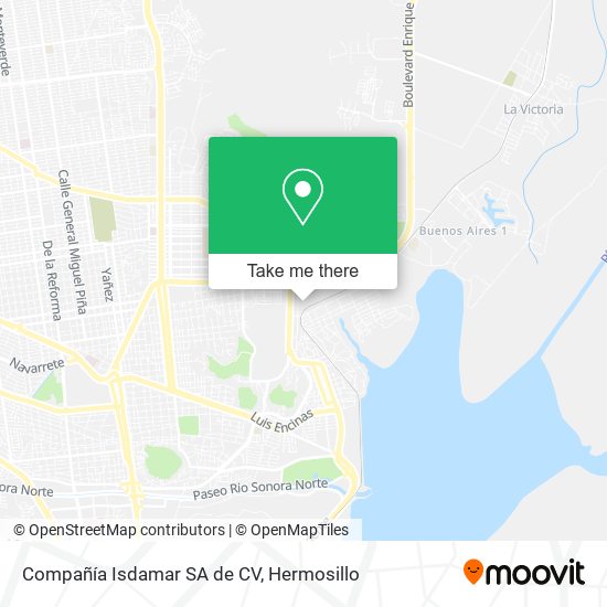Compañía Isdamar SA de CV map