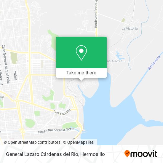 Mapa de General Lazaro Cárdenas del Rio