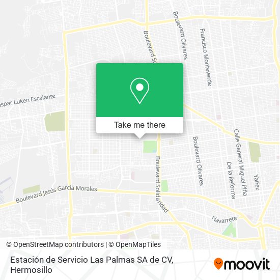 Estación de Servicio Las Palmas SA de CV map