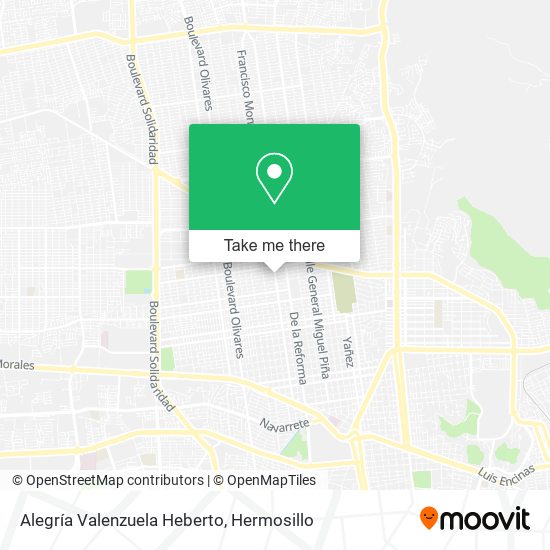 Alegría Valenzuela Heberto map
