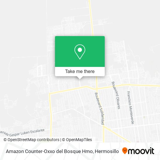 Amazon Counter-Oxxo del Bosque Hmo map