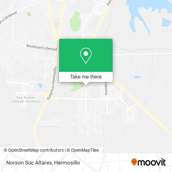 Mapa de Norson Suc Altares