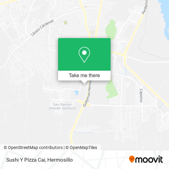 Mapa de Sushi Y Pizza Cai
