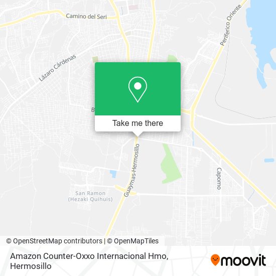 Mapa de Amazon Counter-Oxxo Internacional Hmo