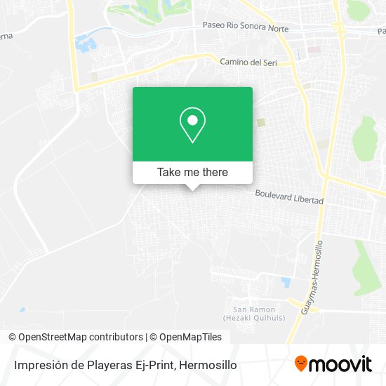 Impresión de Playeras Ej-Print map