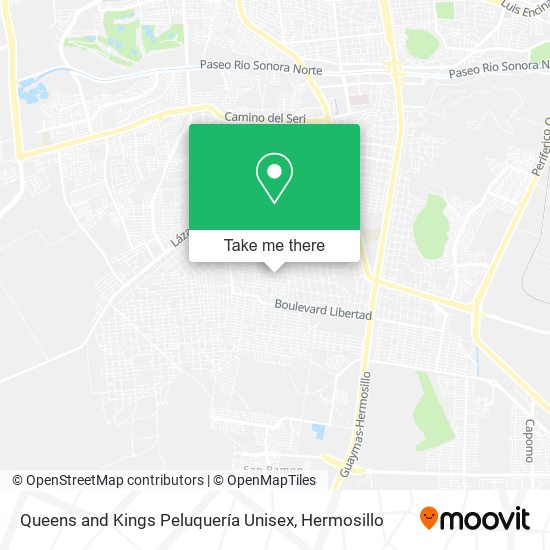 Mapa de Queens and Kings Peluquería Unisex