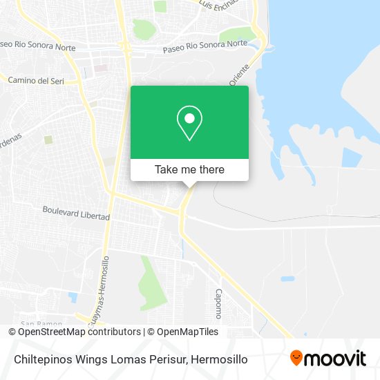 Chiltepinos Wings Lomas Perisur map