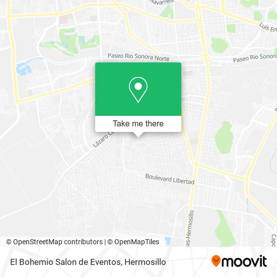 El Bohemio Salon de Eventos map