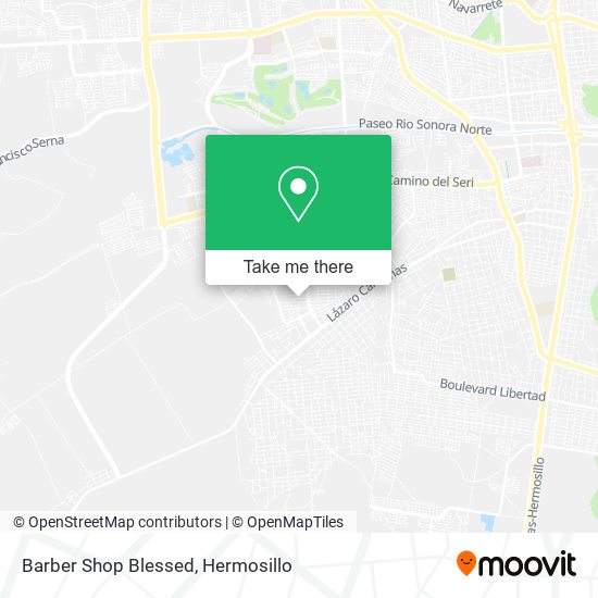Barber Shop Blessed map