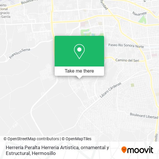 Herrería Peralta Herreria Artistica, ornamental y Estructural map