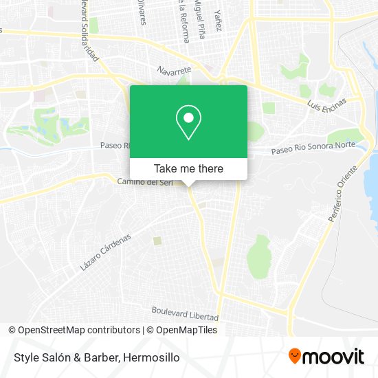 Mapa de Style Salón & Barber