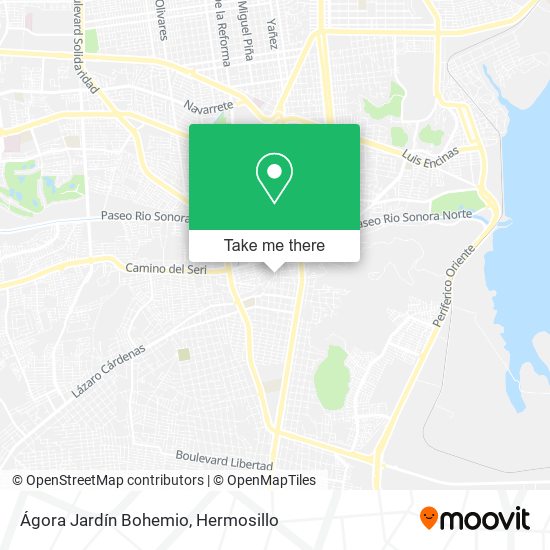 Ágora Jardín Bohemio map