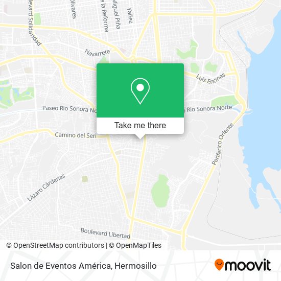 Mapa de Salon de Eventos América