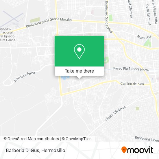 Mapa de Barbería D' Gus
