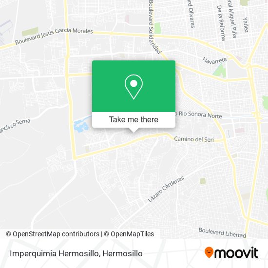 Imperquimia Hermosillo map