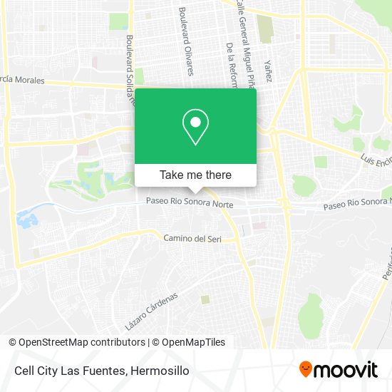 Mapa de Cell City Las Fuentes