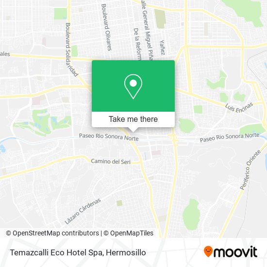 Temazcalli Eco Hotel Spa map