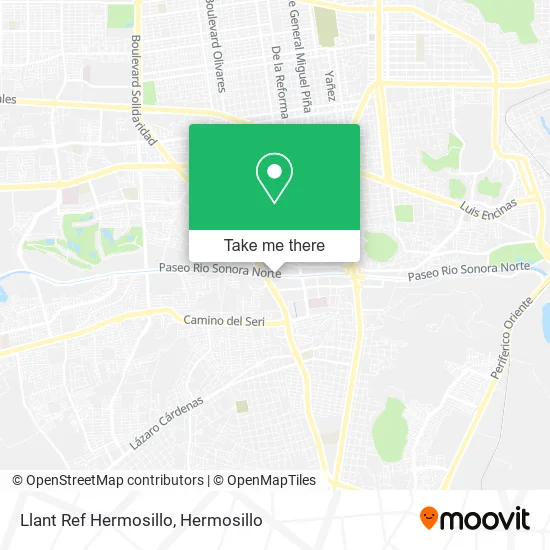 Llant Ref Hermosillo map