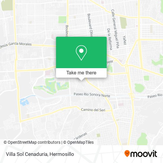 Villa Sol Cenaduría map