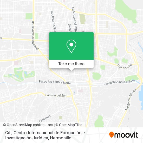 Cifij Centro Internacional de Formación e Investigación Jurídica map