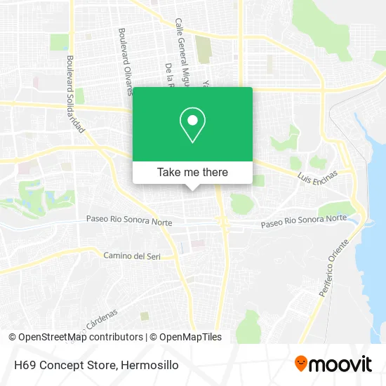 H69 Concept Store map