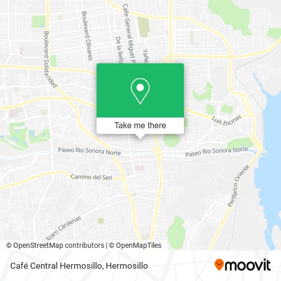 Café Central Hermosillo map