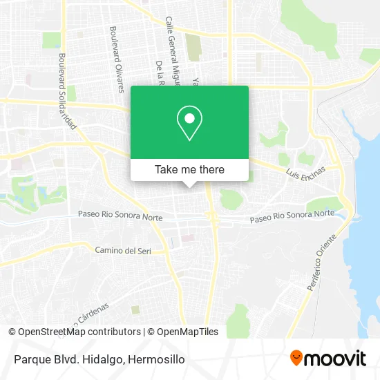 Parque Blvd. Hidalgo map