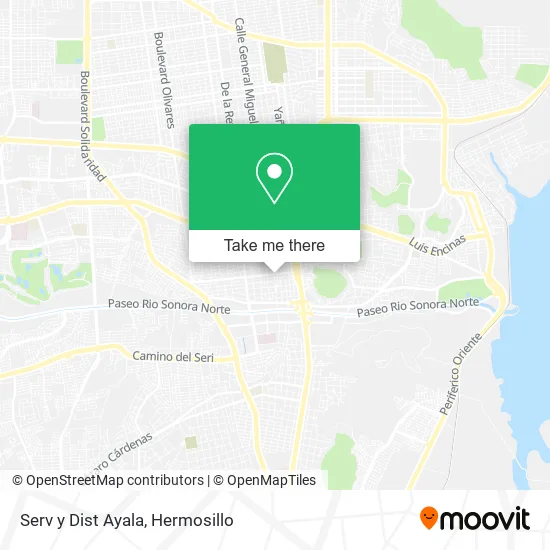 Serv y Dist Ayala map