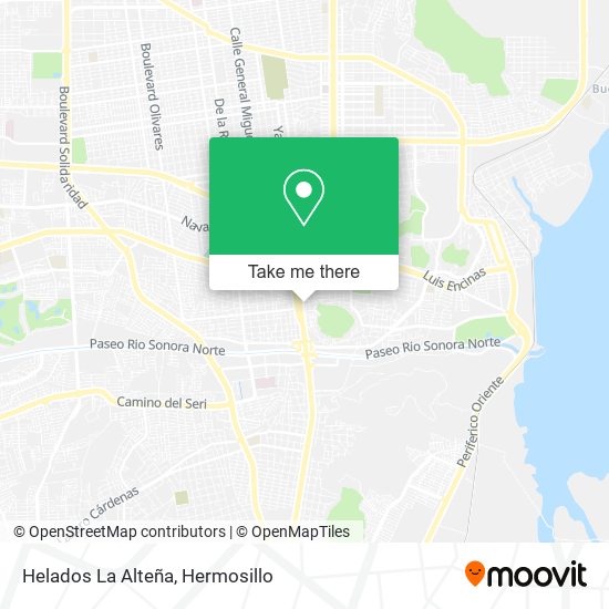 Helados La Alteña map