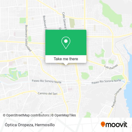 Óptica Oropeza map