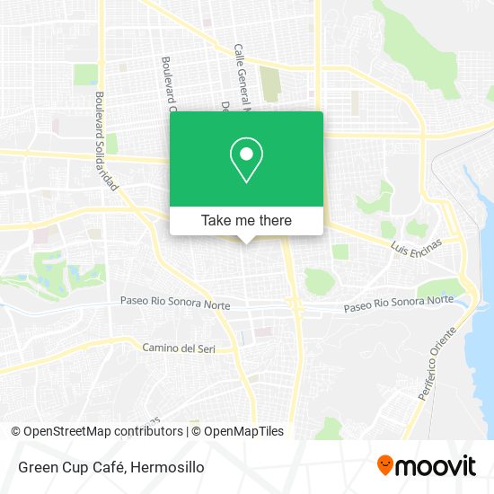 Green Cup Café map