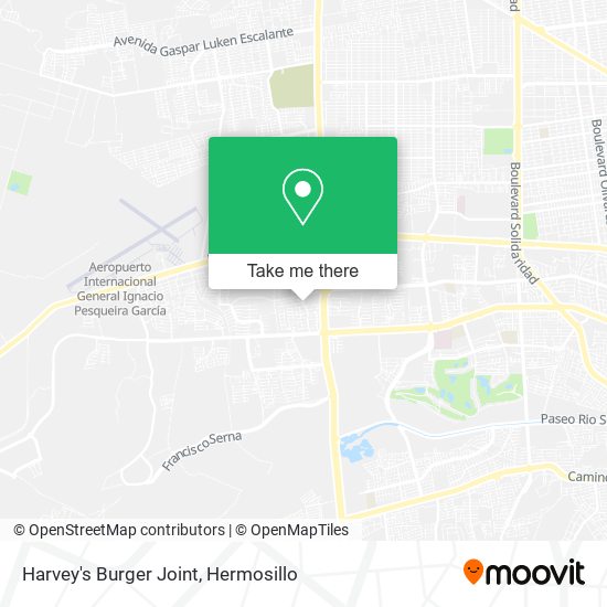 Mapa de Harvey's Burger Joint
