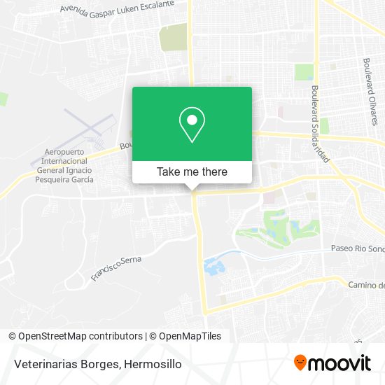 Veterinarias Borges map