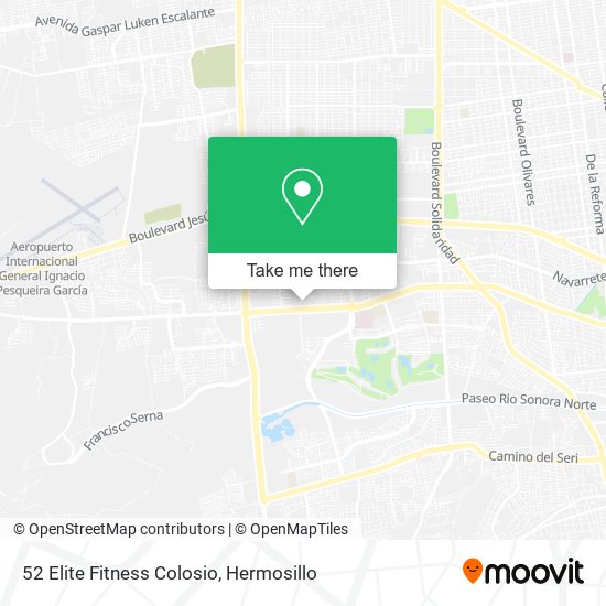 Mapa de 52 Elite Fitness Colosio