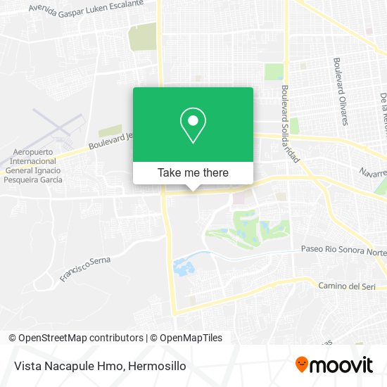 Mapa de Vista Nacapule Hmo