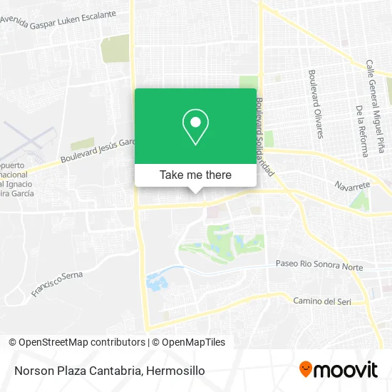 Norson Plaza Cantabria map