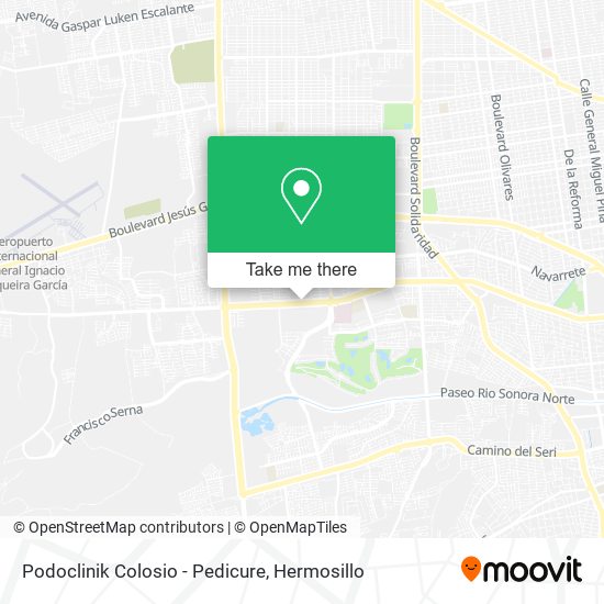 Podoclinik Colosio - Pedicure map