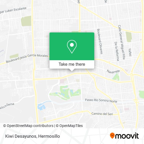 Mapa de Kiwi Desayunos