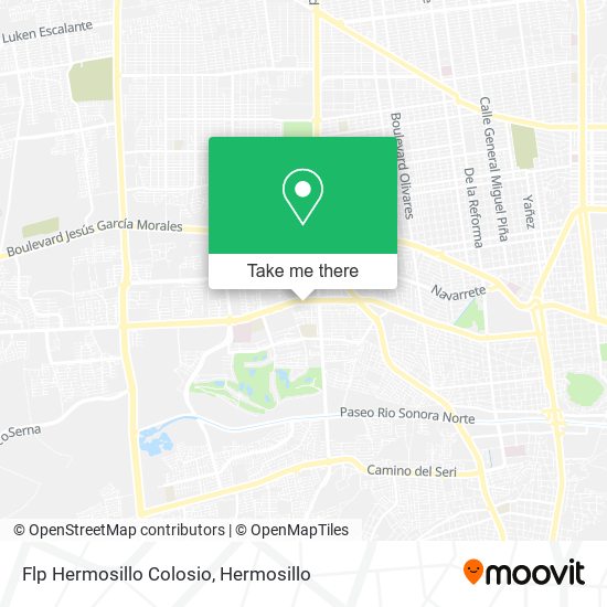 Flp Hermosillo Colosio map