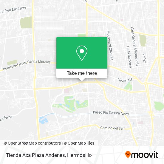 Mapa de Tienda Axa Plaza Andenes