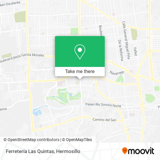 Mapa de Ferretería Las Quintas