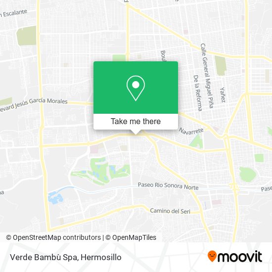 Mapa de Verde Bambù Spa