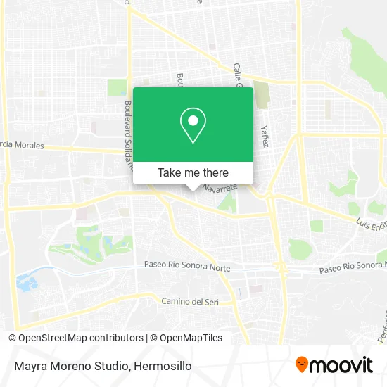 Mayra Moreno Studio map