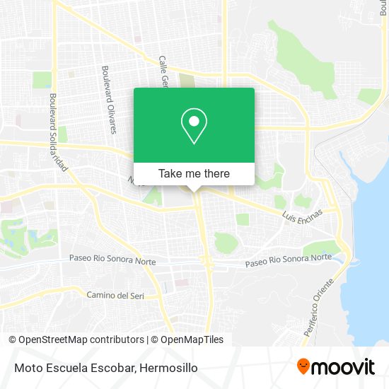 Moto Escuela Escobar map