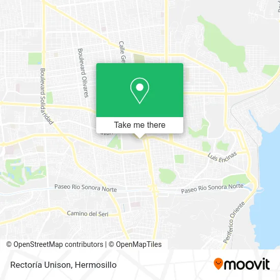 Rectoría Unison map