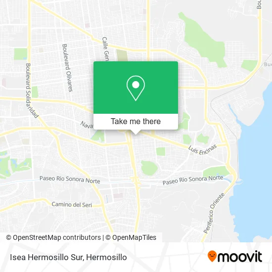 Mapa de Isea Hermosillo Sur
