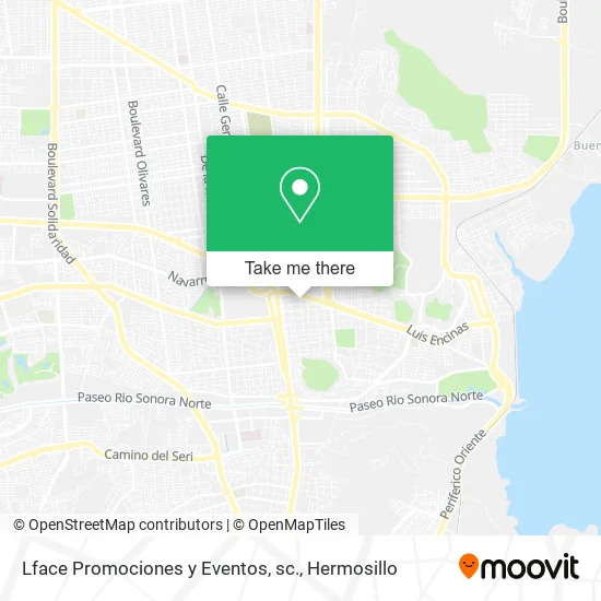 Lface Promociones y Eventos, sc. map