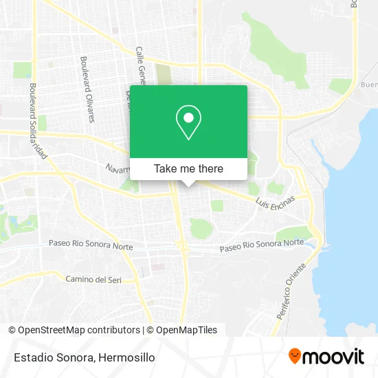 Estadio Sonora map